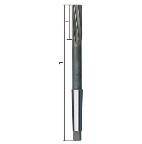 ALESATORE A MACCHINA 6 MM HSS DIN 208 B H7 ATTACCO CONO MORSE 1 FERVI A208B/06