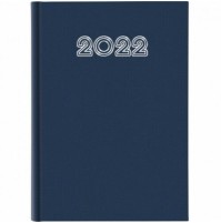 Agenda settimanale 2022 17×24 cm Blu Notabene Gommato 12 mesi 6 lingue