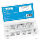 Assortimento serie set 60 chiavette parallele Fervi 0257 acciaio zincato