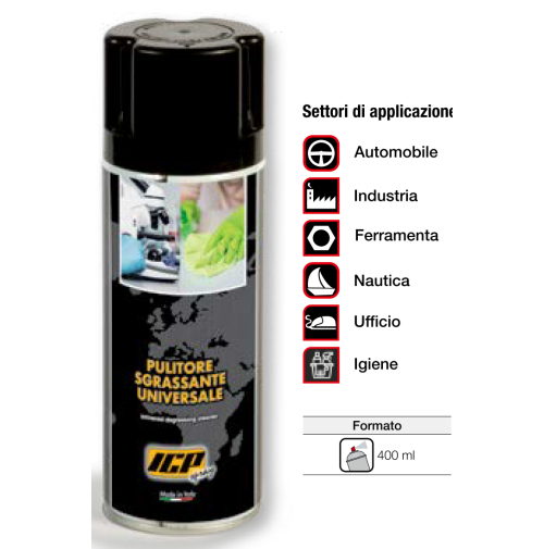 BOMBOLETTA SPRAY 400 ML PULITORE SGRASSANTE SGRASSATORE UNIVERSALE MULTIUSO