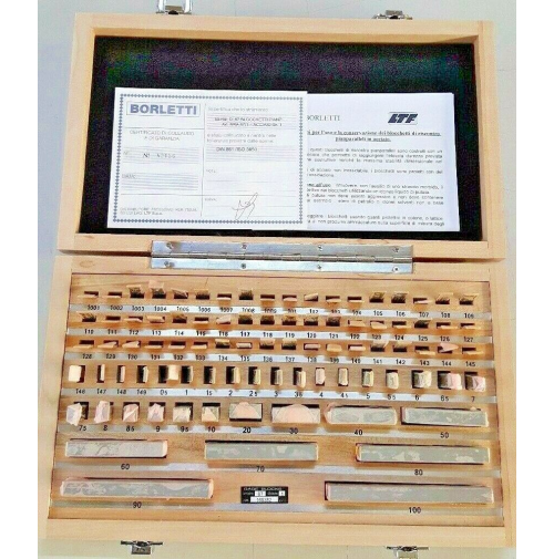 BORLETTI BRA87/1 Blocchetti Riscontro Paralleli Johnson 87pz Grado 1 DIN861 CE