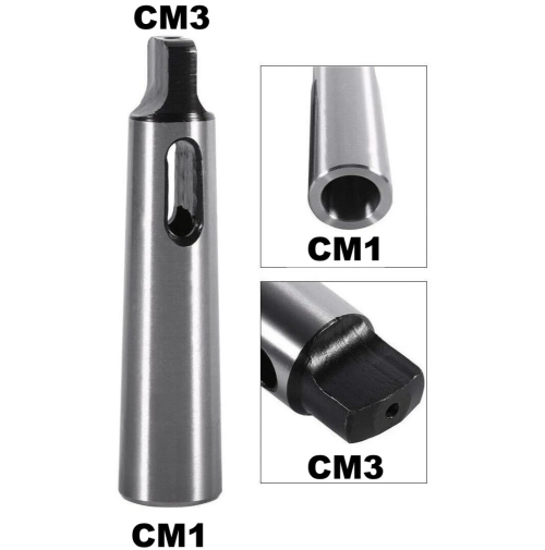 BUSSOLA DI RIDUZIONE DA CONO MORSE 3 A 1 TRAPANO FRESA TORNIO CM3 CM1 PUNTA