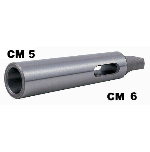 BUSSOLA DI RIDUZIONE DA CONO MORSE 6 A CM MT 5 TRAPANO FRESA TORNIO CM6 CM5 LTF