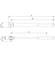 CHIAVE DINAMOMETRICA CRICCHETTO SCATTO AUTO MOTO 40-200 Nm 1/2