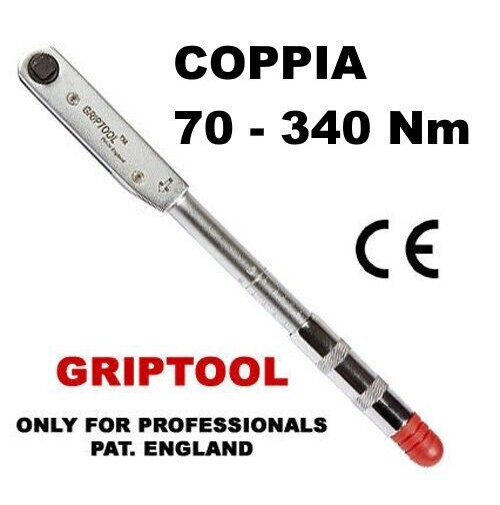 CHIAVE DINAMOMETRICA PER AUTO MOTO A CRICCHETTO 70-340 Nm 1/2