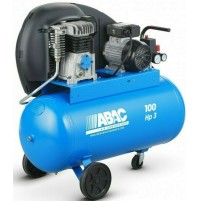 Compressore aria elettrico 100 litri lt lubrificato ad olio a cinghia Abac Hp 3