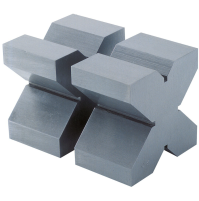 Coppia di parallele a croce in ghisa 200x150x80 mm di precisione 90° LTF 300.09