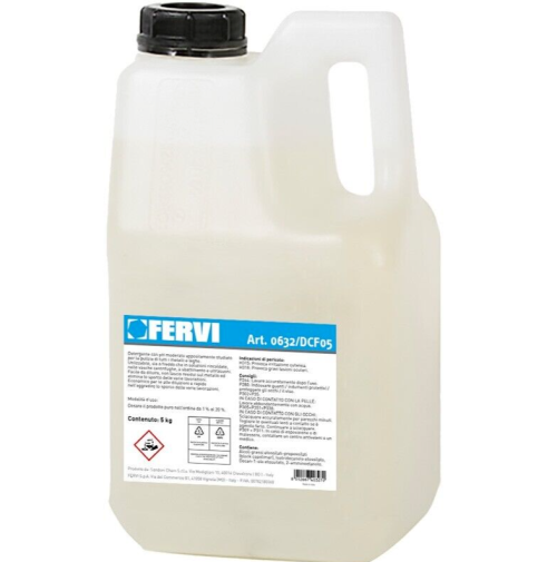 DETERGENTE LIQUIDO PER VASCA LAVAPEZZI AD ULTRASUONI FERVI 0632/DCF05 5 LITRI