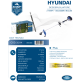 Decespugliatore con motore a scoppio 2 tempi Hyundai 35214 43cc con accessori