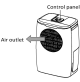 Deumidificatore aria elettrico purificatore portatile assorbi umidità 10 litri