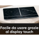 Doppia Piastra piano ad induzione di cottura cucina elettrica display LCD Timer