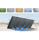 Ecoflow Pannello solare pieghevole bifacciale portatile 220 W per generatore