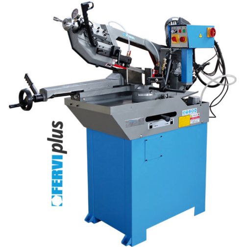 FERVI 0273 Segatrice Nastro Metallo 400V Taglio 220mm Officina Professionale CE