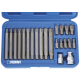 FERVI 0484 Serie set  Inserti Ribe 22 pz Attacco 3/8” lunghi corti in Valigetta