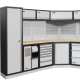 FERVI A007L Arredo Officina Modulare Completo Garage 280x280 cm Piani Legno CE