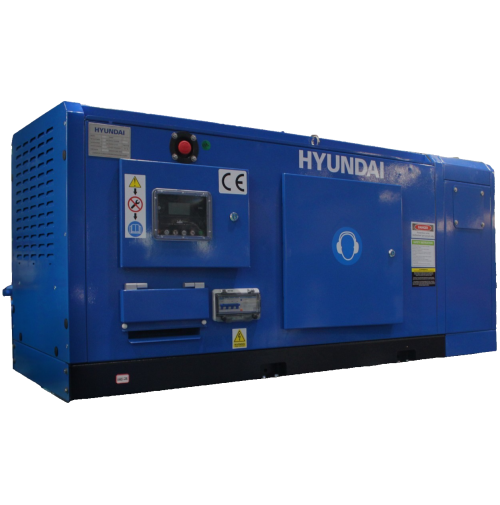 GENERATORE CORRENTE DIESEL SILENZIATO 16 KW TRIFASE GASOLIO AVR HYUNDAI 65521 CE