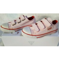 GUESS TYLER PATCH LOW PINK SCARPA SCARPE SPORTIVE BAMBINA ROSA JUNIOR N. 28