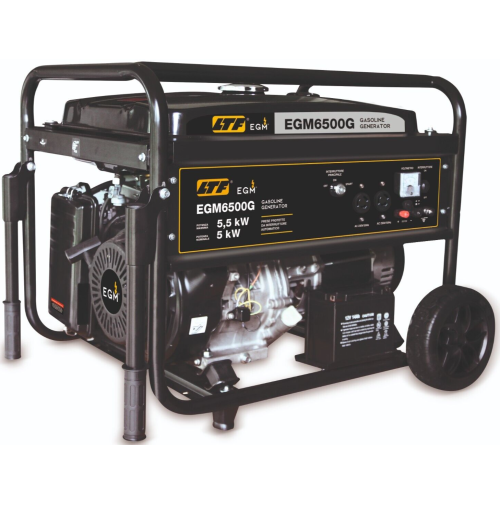 Generatore corrente 5,5 kw avviamento elettrico monofase AVR LTF EGM6500G CE
