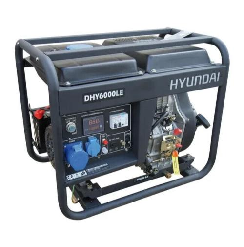 Generatore di corrente diesel gasolio monofase 5,5 kw avviamento elettrico AVR