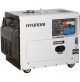 Generatore di corrente diesel silenziato hyundai 5,3 Kw monofase gasolio ruote