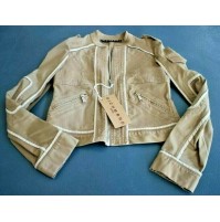 Giubbino giacca giacchetto giaccone beige da donna in cotone Richmond tg 42