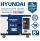 HYUNDAI 65255 GENERATORE CORRENTE DIESEL SILENZIATO 8,5KW MONOFASE TRIFASE AVR