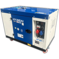 HYUNDAI 65255 GENERATORE CORRENTE DIESEL SILENZIATO 8,5KW MONOFASE TRIFASE AVR