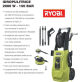 Idropulitrice elettrica portatile ad acqua fredda Ryobi 150 bar + kit accessori