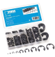 KIT ASSORTIMENTO SERIE SET 300 PZ ANELLI ELASTICI SICUREZZA PER ESTERNO ESTERNI