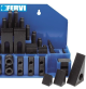 KIT DI STAFFE STAFFAGGIO PER PEZZI SU TAVOLA FRESA FRESATRICE TRAPANO CAVA 18 MM