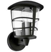 Lampada da Parete Applique per Esterno Lanterna Nera Giardino Casa a muro Eglo