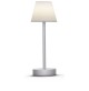 Lampada led da tavolo scrivania grigio a batteria ricaricabile senza fili Usb