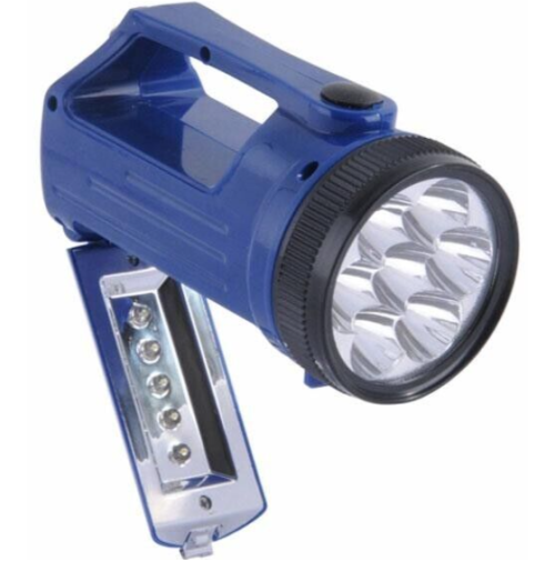 Lampada portatile elettrica a  batteria Torcia 7 + 5 LED Compatta impugnatura