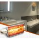 Lampada stufa riscaldatore elettrico professionale a raggi infrarossi da interno