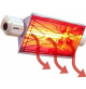 Lampada stufa riscaldatore elettrico professionale a raggi infrarossi da interno
