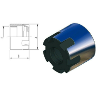 MINI GHIERA D RICAMBIO PRT PER PORTA PINZE PINZA ER25 ER 25 M30 X 1