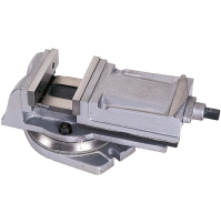 MORSA A VITE CON BASE GIREVOLE GANASCIA 100 MM APERTURA 85 MM PER TRAPANO FRESA