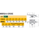 MORSA MACCHINA A CROCE PROFESSIONALE LTF TRAPANO A COLONNA FRESA APERTURA 165 MM