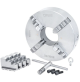 Mandrino autocentrante per tornio ferro metallo Ø 400 mm 4 + 4 griffe + chiave