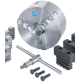 Mandrino autocentrante tornio doppia guida 200 mm 3 + 3 griffe tenere tornibili