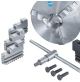 Mandrino autocentrante tornio doppia guida 200 mm 3 + 3 griffe tenere tornibili