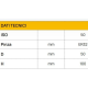 Mandrino porta pinze ER DIN 6499/B DIN 69871 AD/B ISO50 H100 ER32 LTF 9995032L