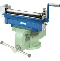 Mini calandra rotolatrice curvatrice manuale per lamiera metallo tondi 300 mm