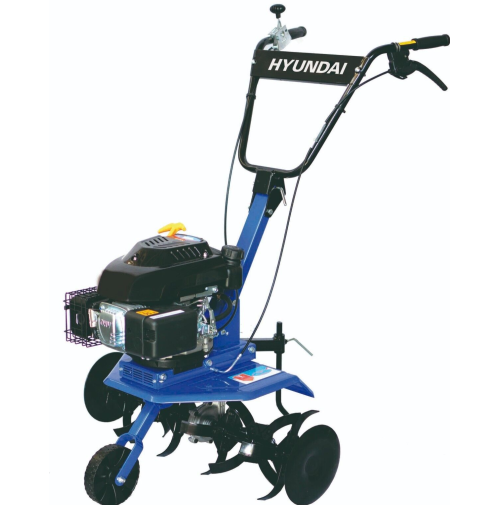 Motozappa Hyundai 4.5HP Motore 4 Tempi 140cc Benzina Zappatrice Orto 650mm 35110