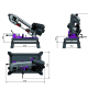 OPTIMUM S 100 G Troncatrice Segatrice a Nastro per Metallo Sega a Nastro 230V CE