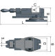 Optimum 3354125 Morsa Precisione 125 mm FMS 125 per Fresa Macchine Utensili CE