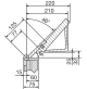 PIEGATRICE LAMIERA LAMIERE GREMBIALE MANUALE PEDALE  2020 X 1,2 MM FERRO ACCIAIO