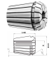 PINZA ER40 ER 40 PER FRESE CON GAMBO DIAMETRO D = 7 MM TRAPANO FRESA FRESATRICE
