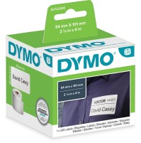 Rotolo 220 Etichette Originali Dymo LabelWriter carta permanente 54x101mm bianco