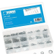 SERIE KIT ASSORTIMENTO 720 RONDELLE IN ACCIAIO GROWER DENTATE ESTERNO INTERNO